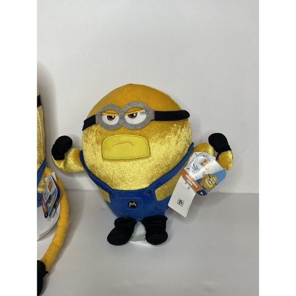 Despicable Me 4 Minion Lot Of 3 Tim Dave & Jerry Stuffed Plush Toys 7.5” NEW - Picture 6 of 11
